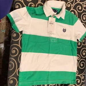 Green & White Polo Shirt
